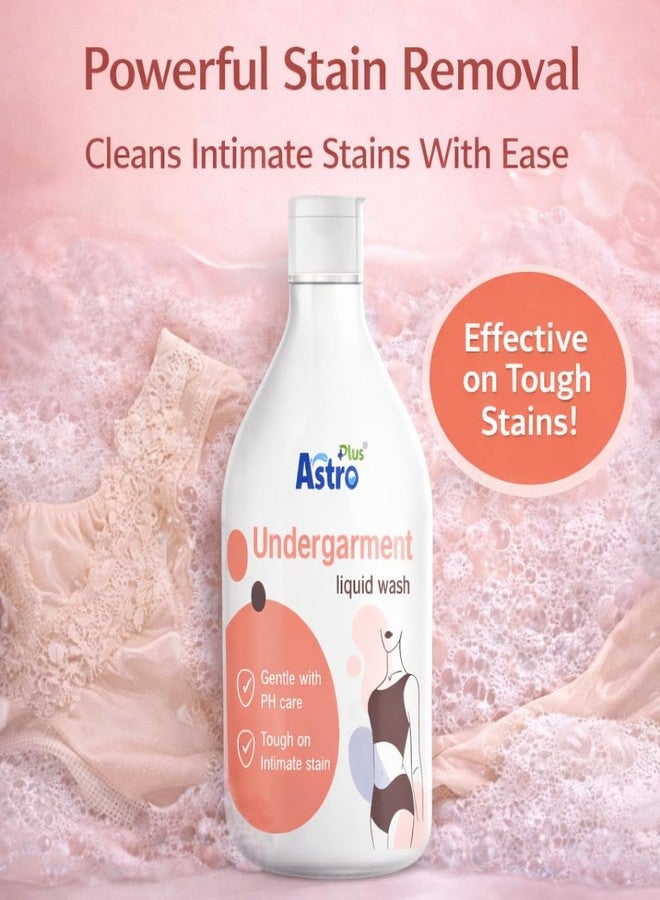 ASTRO PLUS + Astro Plus+ Undergarment Liquid Wash 300ml | Gentle Fabric Cleanser for Delicate Clothes | Removes Stains & Odor | Mild Laundry Liquid for Lingerie, Innerwear & Babywear - Image 4