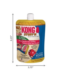 KONG - Stuff'N™ Dog Treat Paste - All Natural Peanut Butter Bacon - 6 oz Pouch, Made in The USA - pzsku/Z500E56B0B6C50D4E852FZ/45/_/1737031806/42d7d4b6-6656-48c4-b8d3-d58f2117839a