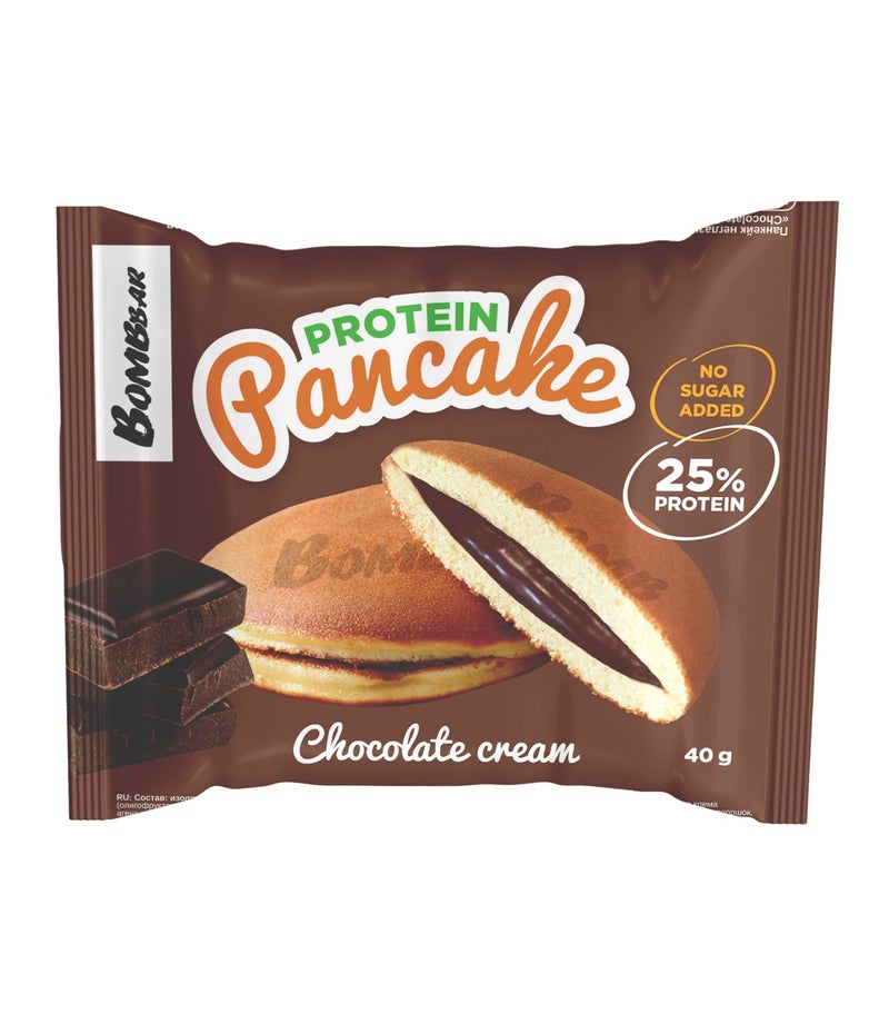 BOMBBAR Protein Pancake with Chocolate Cream 10x40g - Image 2