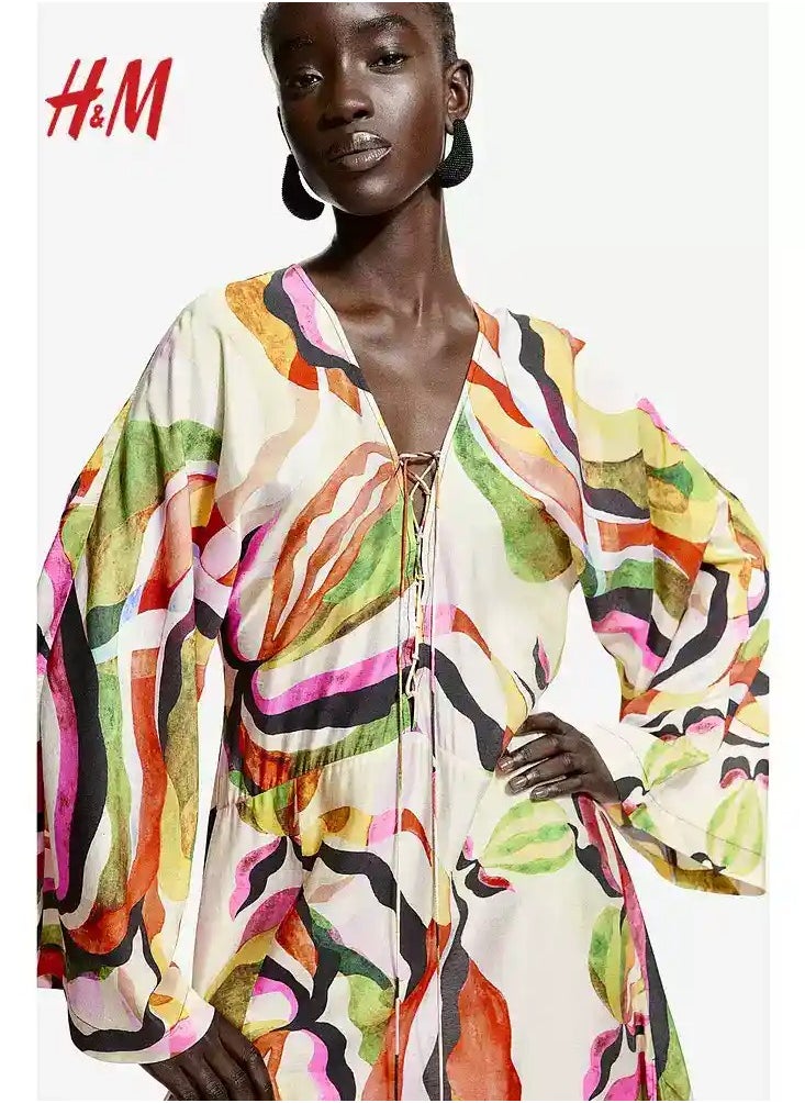 H and M - HM Women's New Loose Lightweight Comfortable And Fashionable Dress - Image 1
