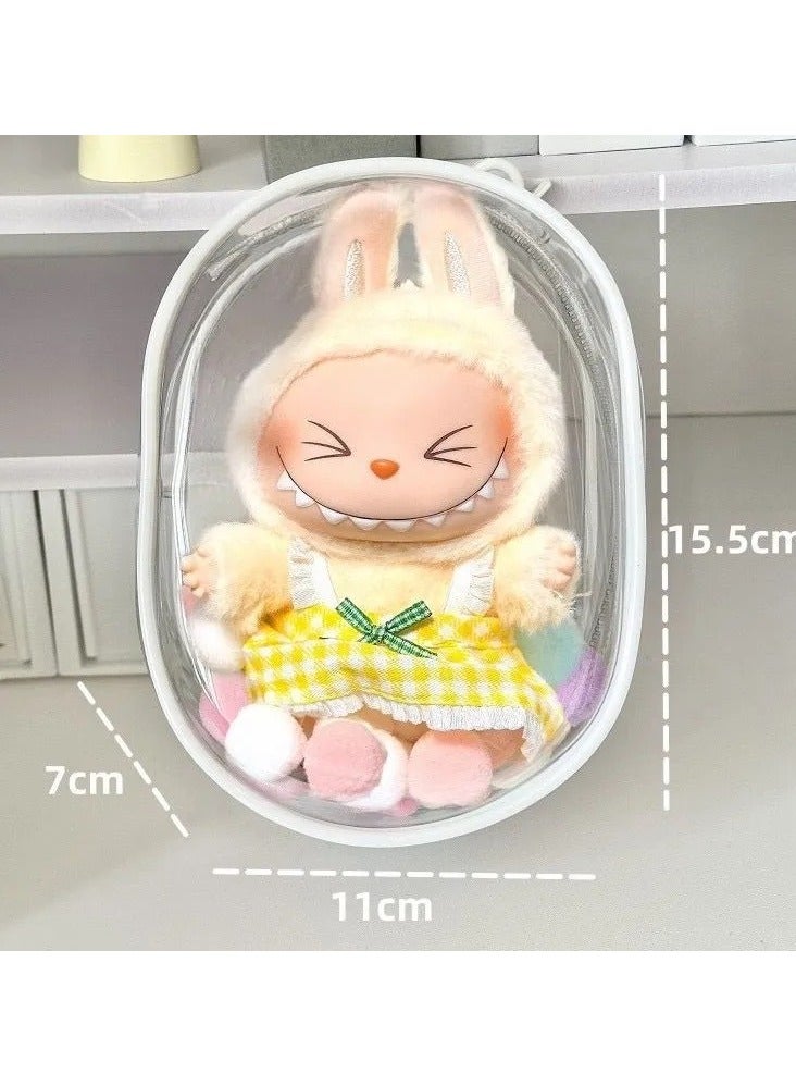 Labubu Figure Display Case - Clear & Dustproof Protection for Your Collection