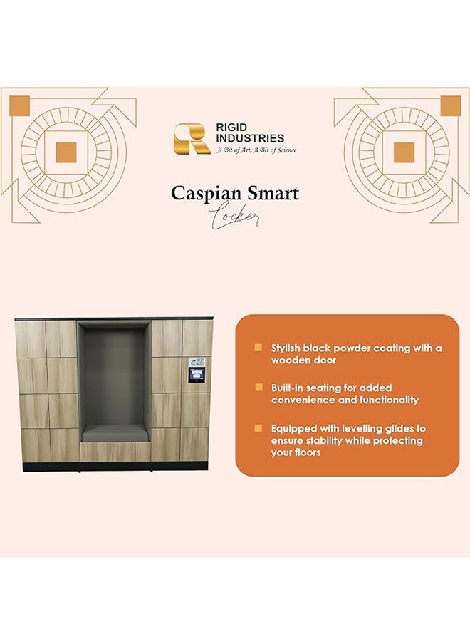 RIGID - Caspian Smart Locker with Storage Cabinet Black cm - Image 1