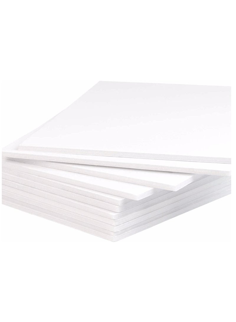 كرافت ماجيك، لوح إسفنجي أبيض مقاس A4، بسمك 5 مم لصنع النماذج، تركيب الصور، العروض التقديمية، مشاريع الفنون والحرف اليدوية، حزمة من 6 قطع - Image 1