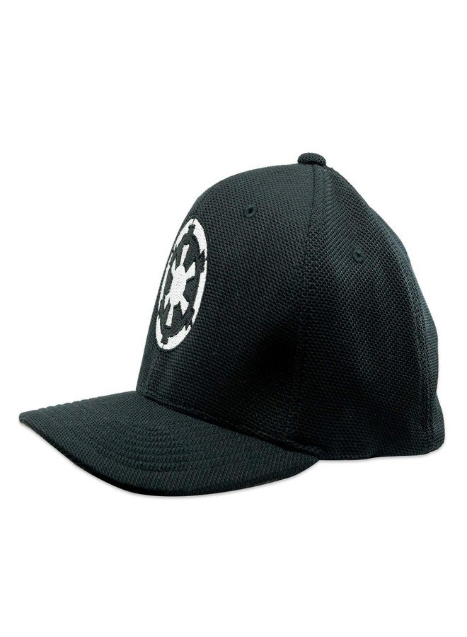 EvolveFISH SW Imperial Galactic Empire Embroidered Adult Cool & Dry Sport Cap Hat - [Black][L/XL] - Image 2