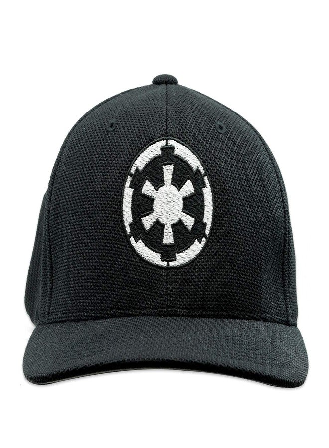 EvolveFISH SW Imperial Galactic Empire Embroidered Adult Cool & Dry Sport Cap Hat - [Black][L/XL] - Image 1