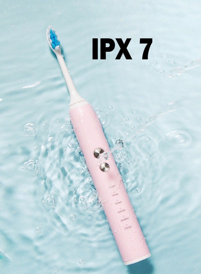 إن كي أكس فرشاة أسنان كهربائية للأطفال فائقة النعومة ومقاومة للماء لتنظيف الأسنان تعمل بالبطارية (4 رؤوس) - Image 2