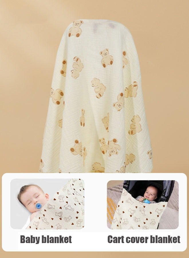 ZVEV Nursing Cover for Baby Breastfeeding Breathable 100% Cotton Breastfeeding Cover with Rigid Hoop for Mother Nursing Apron  - Image 3