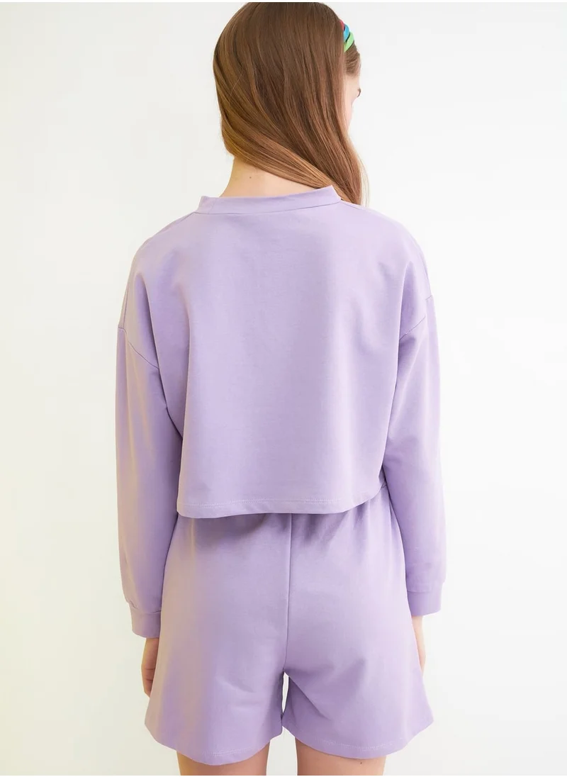 trendyol Graphic Knitted Sweatshirt