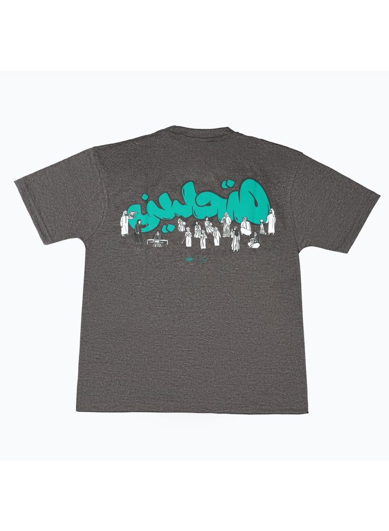 عيد الاتحاد تيشيرتات يونايتد × دينو - أسود - Image 2