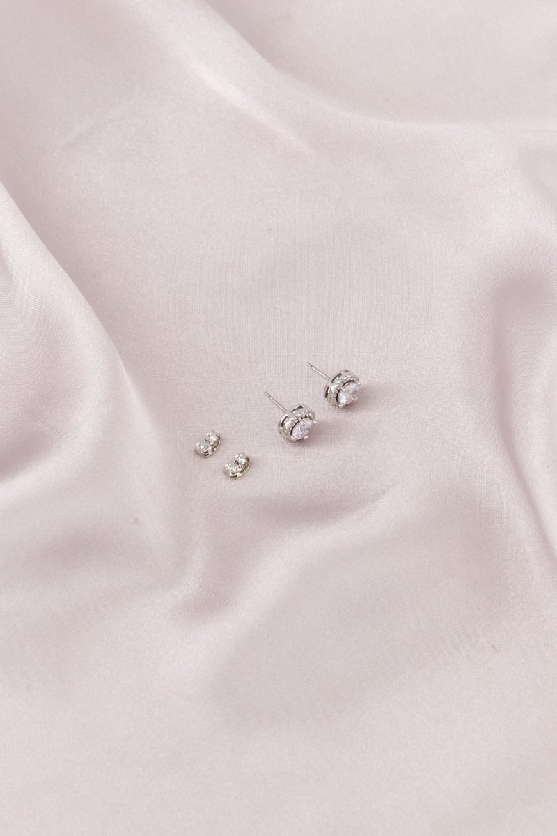 Mestige Women Mai Earrings, Silver - Image 1