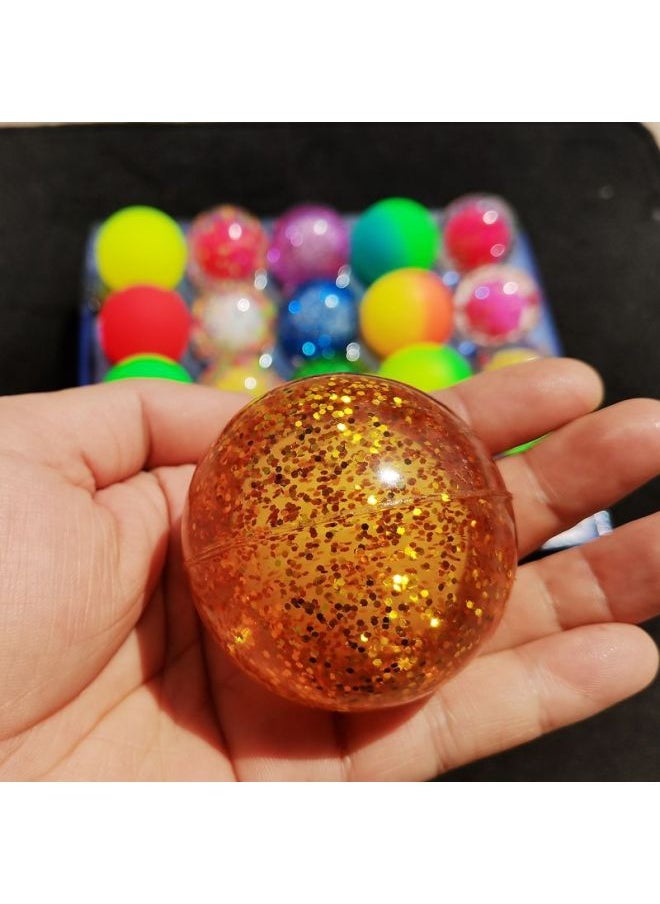 null - Lucky Draw Dragon Ball Cave Tear Paper Dragon Ball Awakening Self-pumping Children's Toy Night Luminous Bouncing Ball-Specifications:110 Pieces (random Pattern) Part Includes Translucent Balls - Image 1