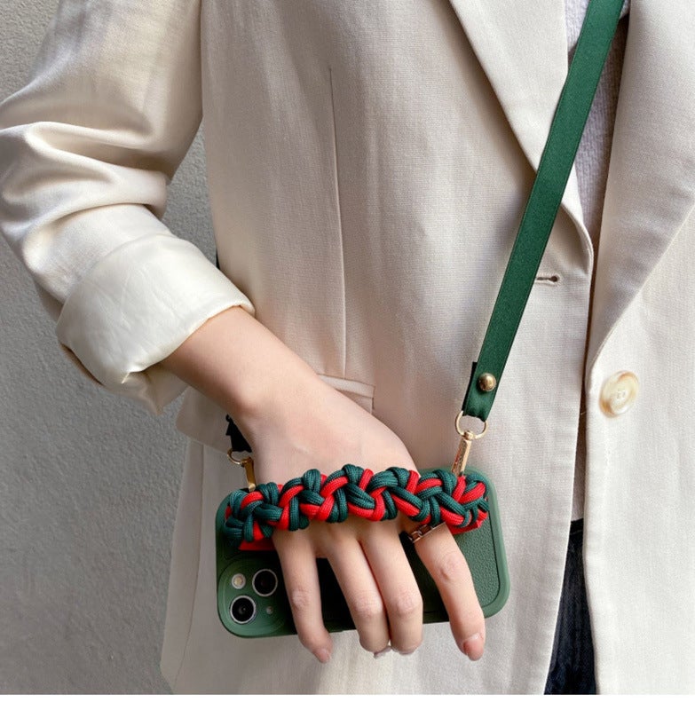 Mobile phone case diy accessories contrast color woven wristband can be matched with Apple iPhone carton luggage hardware accessories - Image 4