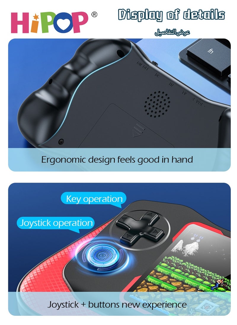 HIPOP 500 In 1 Handheld Game Console with one Gamepads,3.5-Inch HD Screen Retro Games,Handheld Game Console for Kids  - Image 4