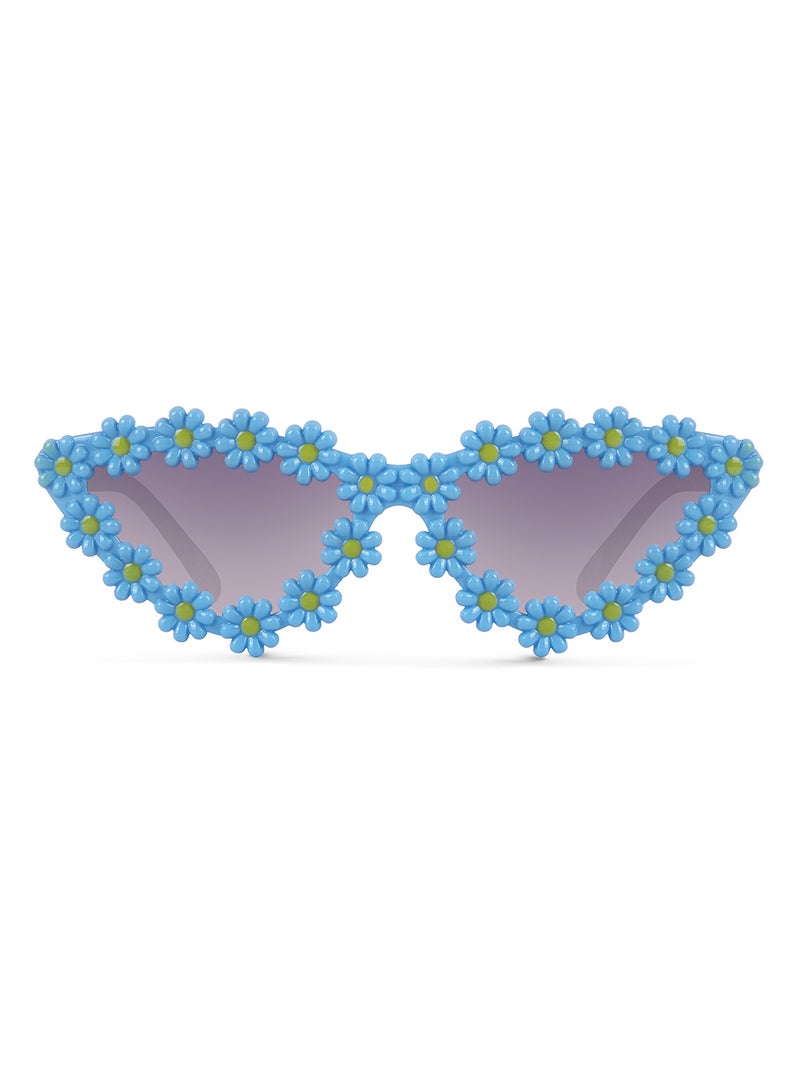 ووجلز نظارات شمسية أنيقة للأطفال بتصميم عين القطة مستقطبة زرقاء - Image 3