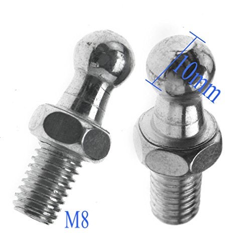 SING F LTD 2 x 10mm Threads Gas Strut Ball Stud Bolts M8 8/18 Struts Fastener - Image 2