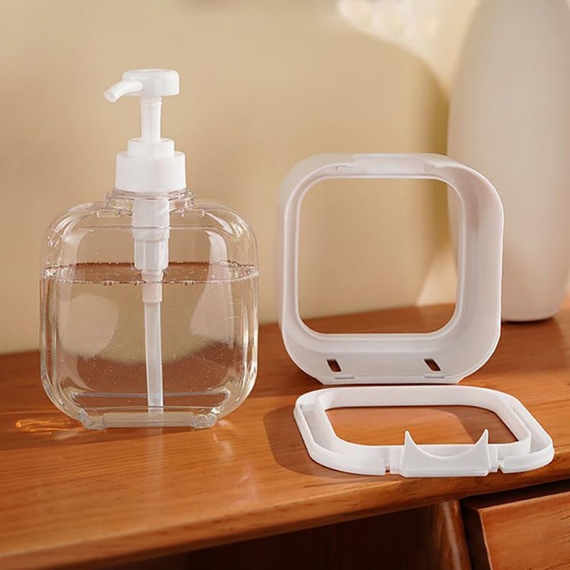 TERXA Soap Dispenser Handwash Dispenser Bottle for BathroomKitchenWashbasin Plastic Refillable ShampooShowerLotionSanitizer Organizer Bottle Pump Pack of 1Multicolor300ml - Image 4