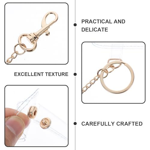 PACKOVE Lipstick Case Keychain Clear Lipstick Pouch Mini Holder Keychain Holder Clear Lip Balm Lip Balm - Image 3