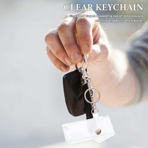 PACKOVE Lipstick Case Keychain Clear Lipstick Pouch Mini Holder Keychain Holder Clear Lip Balm Lip Balm - Image 5