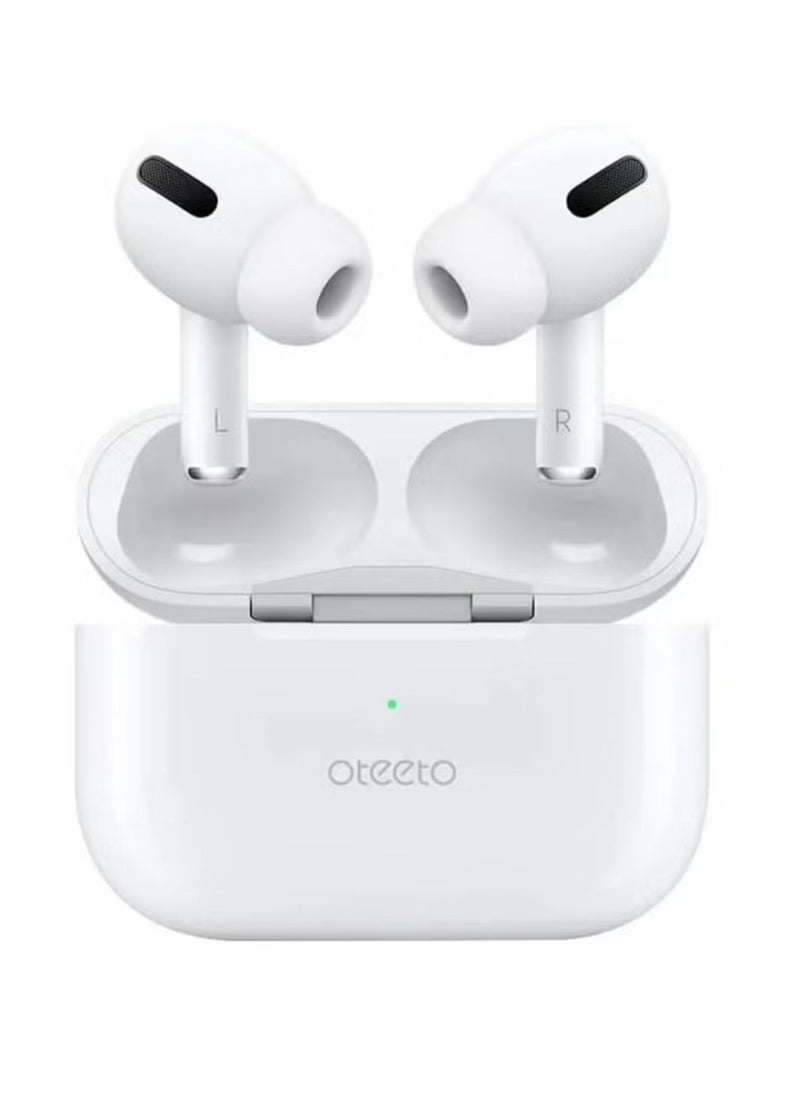 Oteeto - Oteeto Airpods Pro OT-105 Pro TWS In-Ear Earphones Wireless Earbuds With Replacement Eartips Standard Version White - Image 1