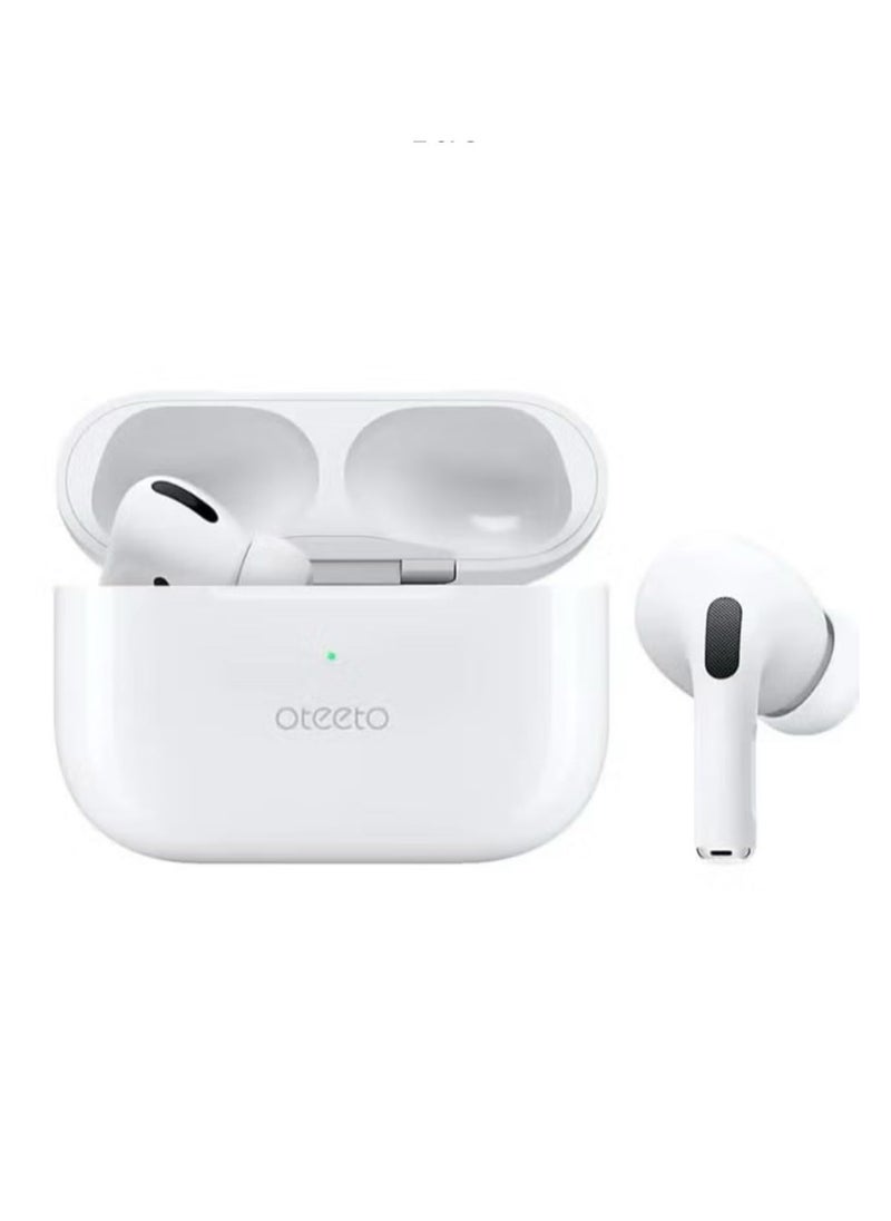 Oteeto - Oteeto Airpods Pro OT-105 Pro TWS In-Ear Earphones Wireless Earbuds With Replacement Eartips Standard Version White - Image 1