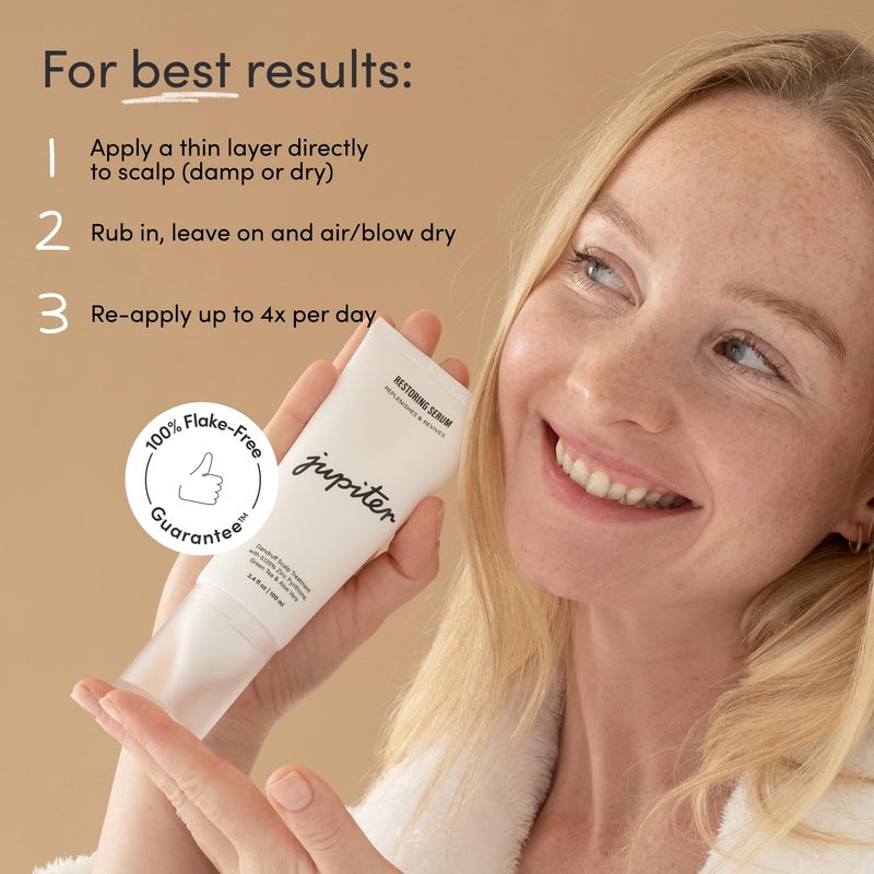 Jupiter Jupiter Anti-Dandruff Scalp Serum, Leave-On Restoring Serum, for Dry, Itchy, & Oily Scalp, Aloe Vera, & Niacinamide, Color-Safe, Vegan, Cruelty-Free, Paraben, Phthalate, & Sulfate-Free, 3.4 fl oz  - Image 4
