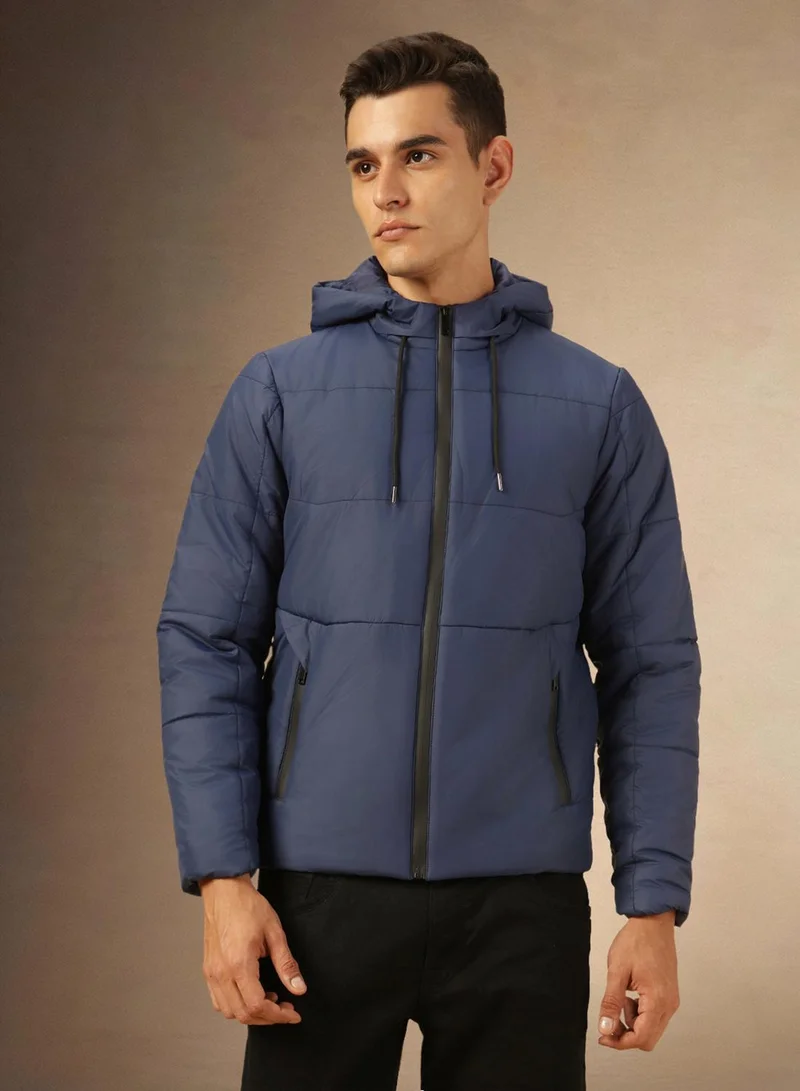 دينيس لينغو جاكيت رجالي كحلي بوليستر 1% بقصة عادية