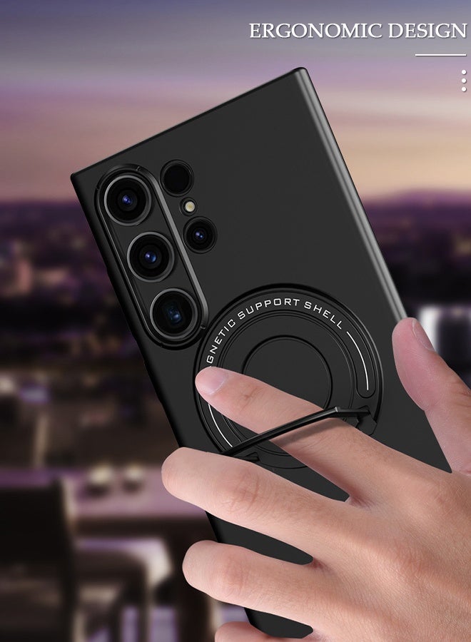 DUNISO Samsung Galaxy S24 Ultra Phone Case Full Body Protective Phone Cover with Phone Holder and Wireless Charging Anti-fall Anti-fingerprint Phone Case for Samsung Galaxy S24 Ultra 5G Phone Case - Image 4