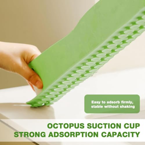 AASTIK SALES Sink Splash GUARDin Kitchen Splash Green Silicone Prevents Water Splashing While Washing Dishes Fits Most Household Island and Bathroom Secure Non-Slip Suction (Multicolour)-(48 cm x 8 cm) - Image 3
