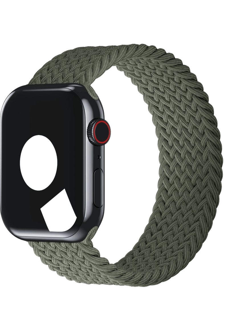 ROCKROSE - Braided Solo Apple Watch 42/44mm Band Size S (135mm) – Green - Image 1