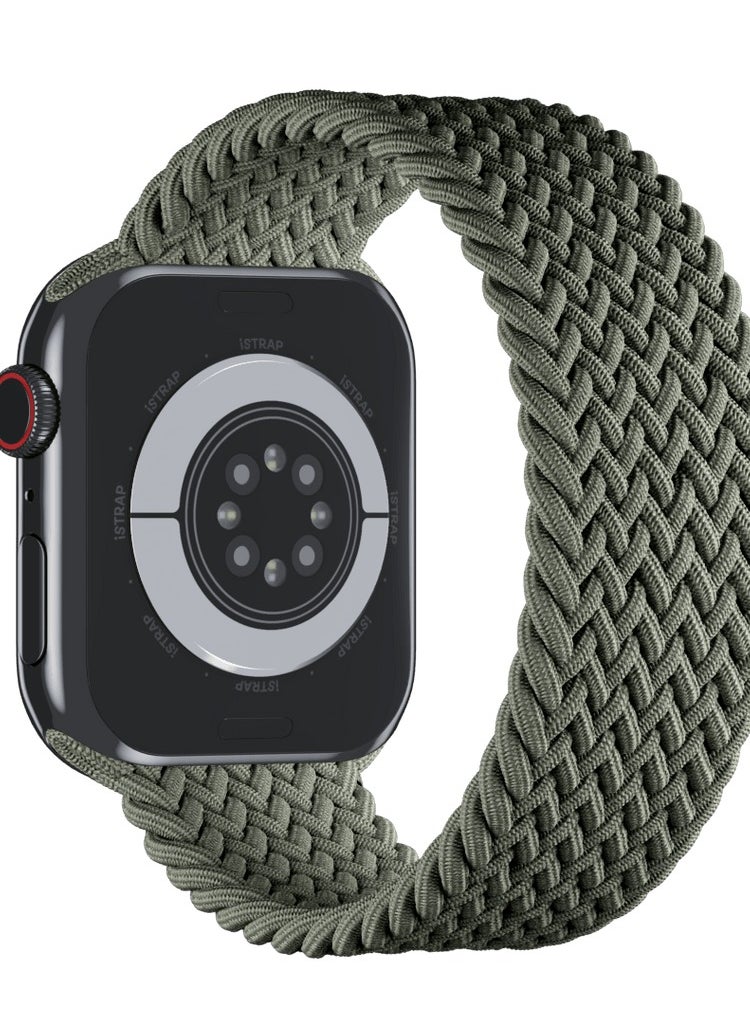 ROCKROSE - Braided Solo Apple Watch 42/44mm Band Size S (135mm) – Green - Image 1
