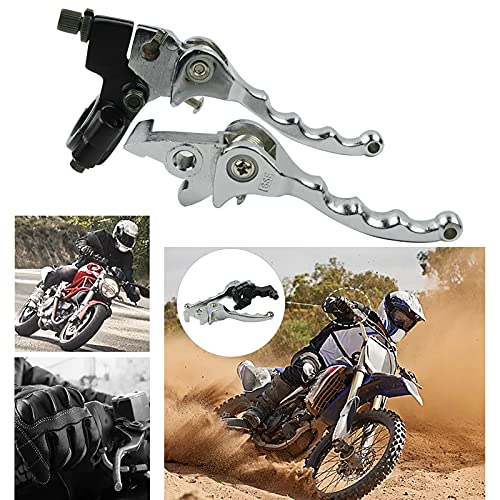 FLYPIG Folding Aluminum Clutch Brake Lever for 22mm 7/8 inch Handlebar Fit for 50cc 70cc 90cc 110cc 125cc 140cc TTR 125cc SSR Xmotos Apollo 125 Pit Dirt Bike（Chrome） - Image 3