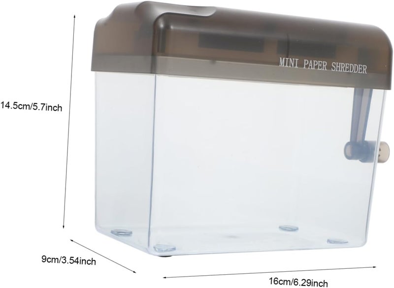Office Paper Shredder Manual Mini Shredder Home Use Paper Cutter for Documents Privacy Protection - Image 2
