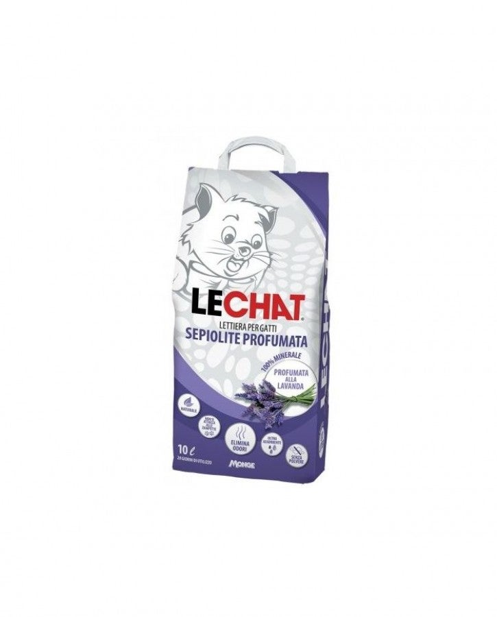 Monge LeChat Sepiolite Perfumed Cat Litter - 10L - Image 1