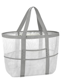 Swift Large Mesh Beach Bag Beach Tote Bag Summer Holiday Bag Mesh Swimming Bag Pool Bag Weekend Bag Shopping Tote Bag  - Image 1