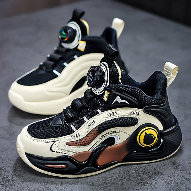 Chinese Joint Name Boys Sneaker Boys Fleece-Lined Cotton Shoes Big Children'S Shoes Basketball Shoes - Image 4