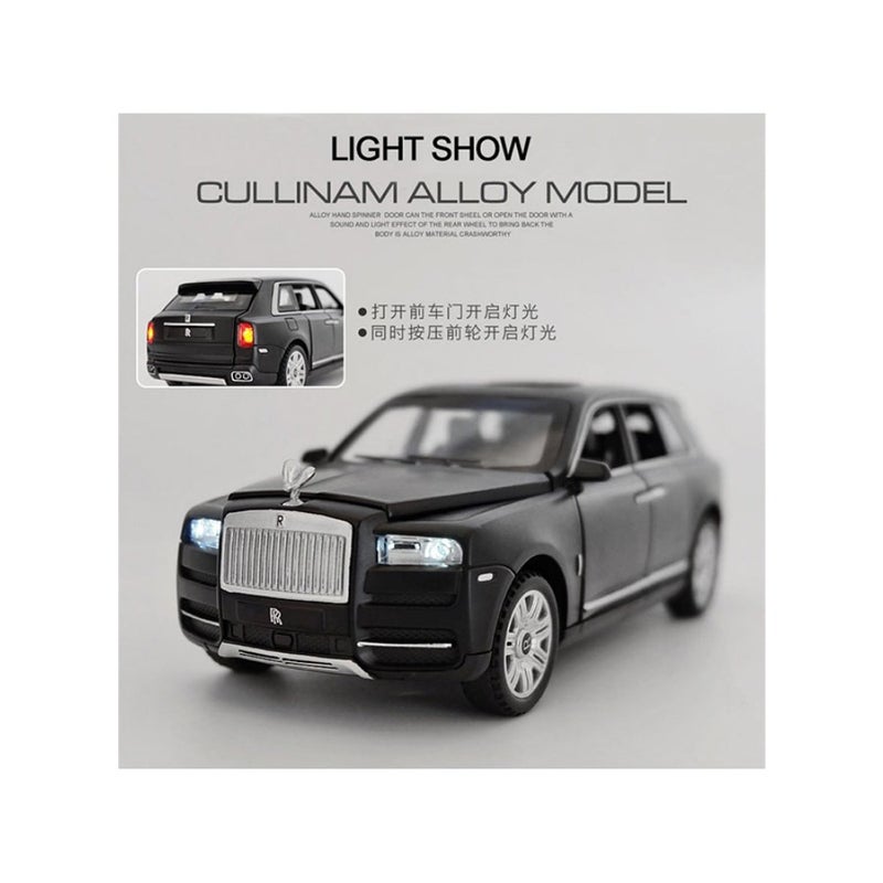 Rolls Royce Cullinan Zinc Alloy Toy Car Durable Sound And Light Effect Black - Image 4