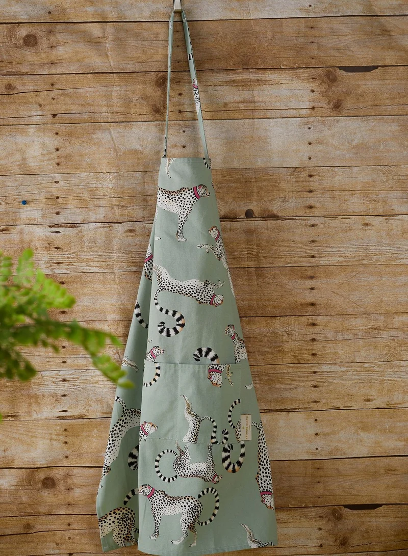 YVONNE ELLEN Cheetah Print Apron