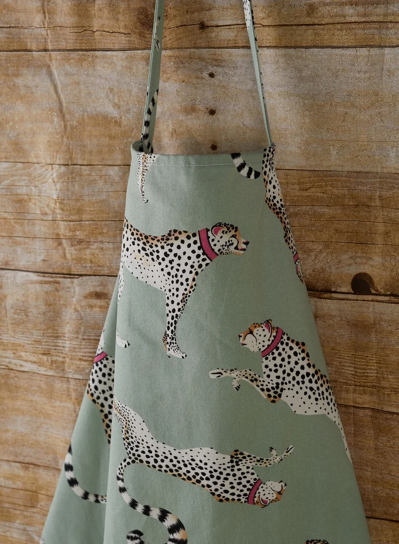 YVONNE ELLEN Cheetah Print Apron