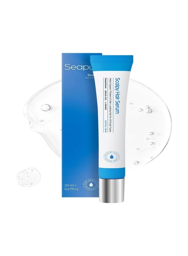 Scalpy Seapuri Hair Growth Serum for Hair Loss & Thinning | Scalp Massager Treatment | Salicylic Acid, Menthol, Dexpanthenol | Non-Greasy, Lightweight | Exfoliate Dandruff - Image 1
