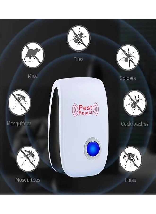 Pest Reject - 3 Pack Electronic Rodent And Insect Repellent Device, Electronic Plug In Sonic Repellent Pest Control For Insects Roaches Ant Mice Bugs Mouse Rodents Mosquitoes, For Home Warehouse Office Kitchen - Image 1