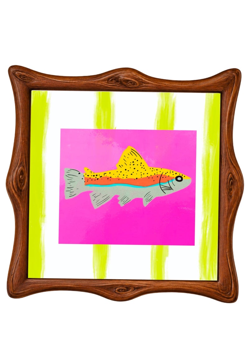Wallart Colorful Fish Art Wall Poster for Modern Home & Room Decor – Without Frame - Image 1