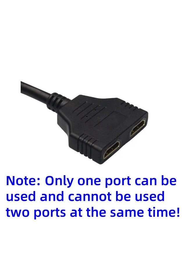 HDMI 1-In-2 Out Splitter Cable Adapter Black - Image 4