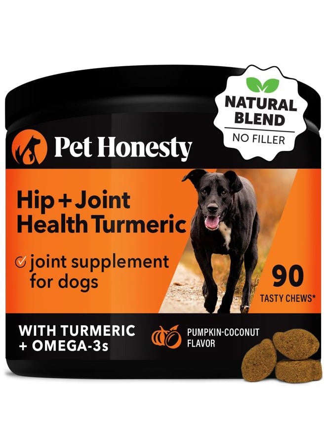 PETHONESTY Hip & Joint Turmeric Health - Joint Supplement for Dogs, Omega-3 Fish Oil, Turmeric to Support Overall Health & Ease Stiffness - Advanced Pet Mobility Support - 90 Ct (Pumpkin) - Image 1