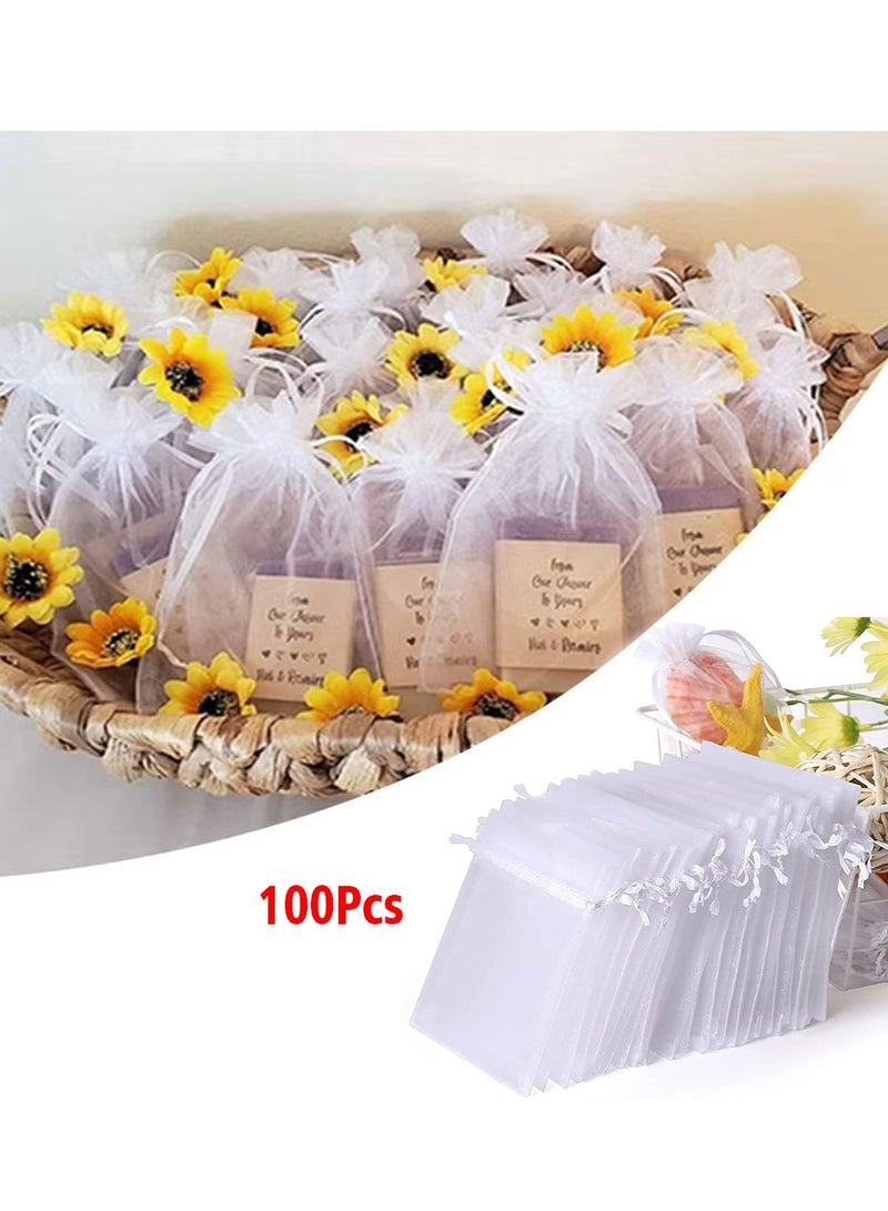 100 قطعة جودة عالية شفافة كيس الغزل - Image 1