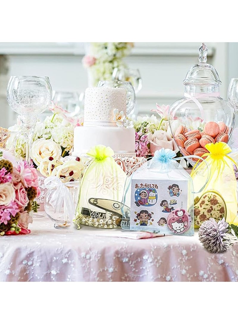 100 قطعة جودة عالية شفافة كيس الغزل - Image 3