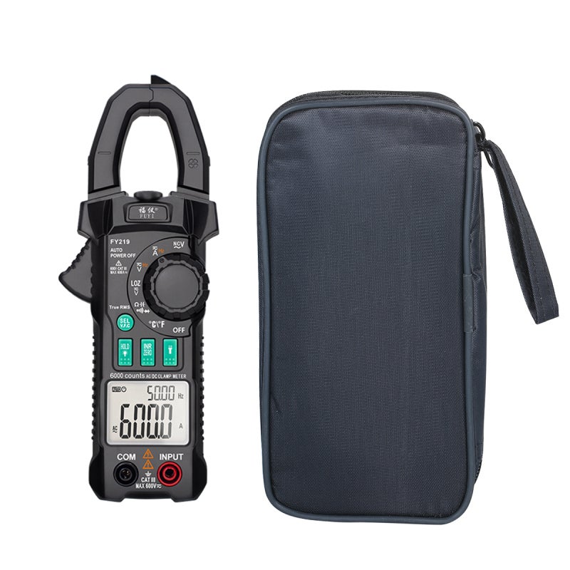 Clamp Meter: Black, Automatic Range, Intelligent Anti-burning - Dual Chip Dual Display, True RMS Clamp Meter with AC DC Current, Temperature Measurement for Electrical Testing Professionals & Home Use - Image 2
