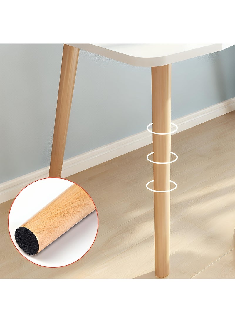 Taimi - Computer Desk, Study Writing Table, Gaming Desk Curved Edge Table Design for Small Spaces Bedroom 100x60x73cm - White - Image 1