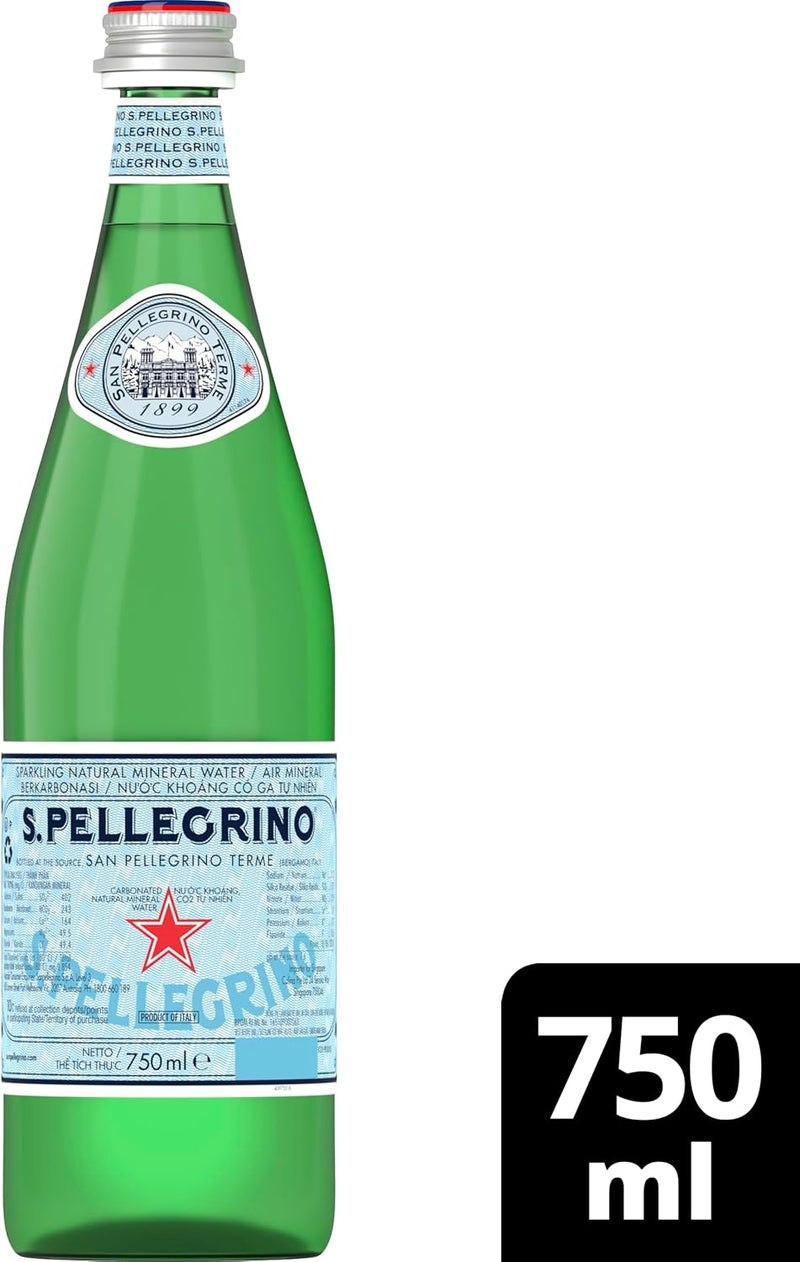 Sanpellegrino مياه معدنية طبيعية فوارة سان بيلجرينو 12x750مل - Image 2