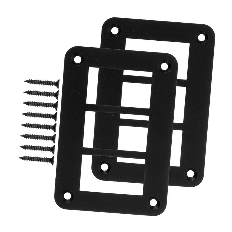 قطعتان من حامل لوحة مفاتيح التبديل الصخري الأسود للإسكان الجماعي للسيارات والمقطورات والقوارب - Image 2