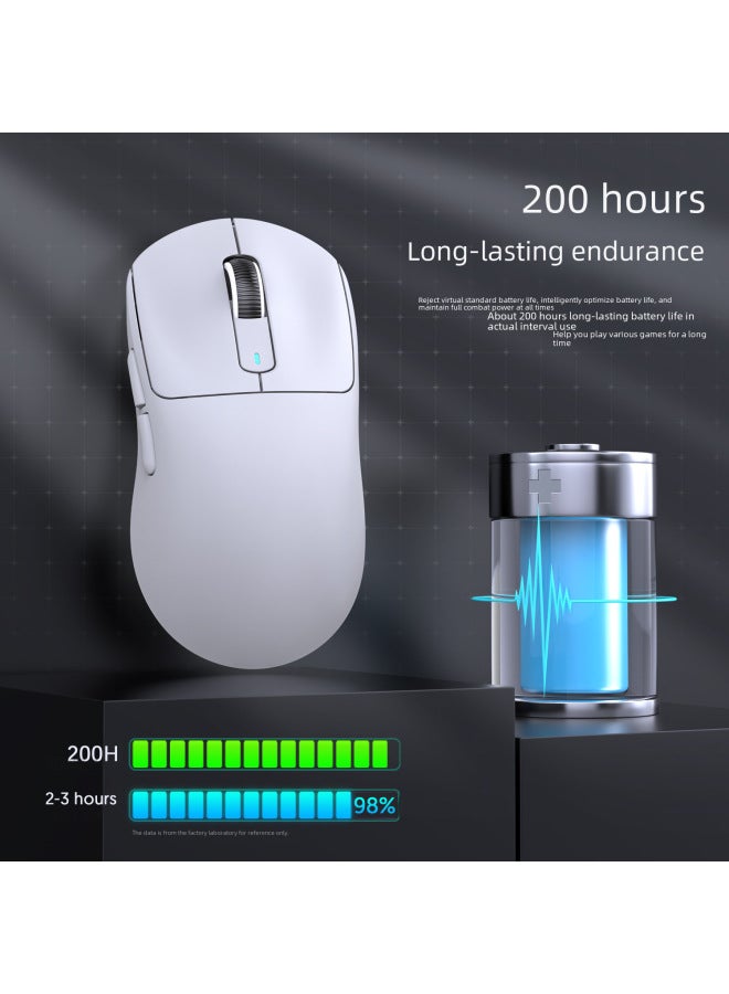 Attack Shark X3 Lightweight Gaming Mouse Paw3395 Wireless Tri-mode Esports Mouse Digital Computer Optical-Color:Attack Shark X3 Three-mode Mouse Lavender + Anti-slip Sticker - Image 5